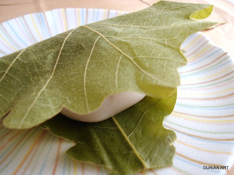From the shop : kashiwa-mochi, oak leaf sweet 