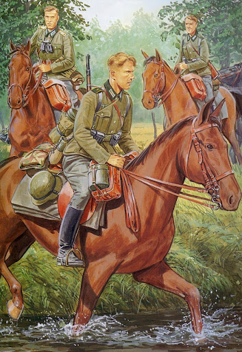 WW2 German Army - Art and Poster / Uniforms Caballer%C3%ADa%20alemana%20-%20Ron%20Volstad