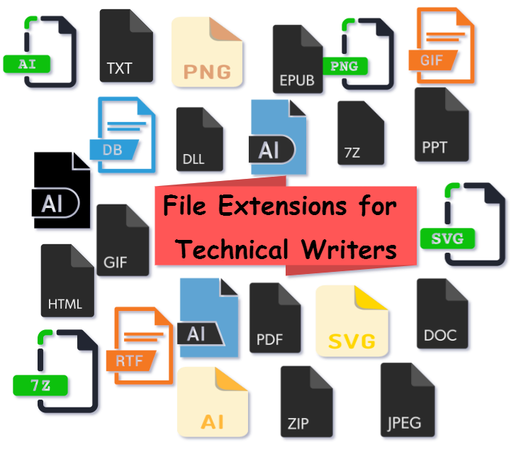 50 Good to know File Extensions for the Technical Writers