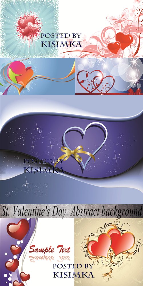 Stock: St. Valentine's Day. Abstract background Stock: St. Valentine's Day. Abstract background