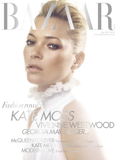 kate moss 2011 images. Kate Moss on UK Bazaar May