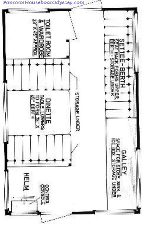 Pontoon Houseboat Floor Plans The actual floor-plan also