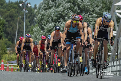 Brasileiros disputam a Taça do Mundo de Triathlon 2022, em Pontevedra (foto: World Triathlon / Divulgação)