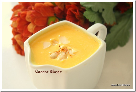 Carrot kheer Carrot kheer