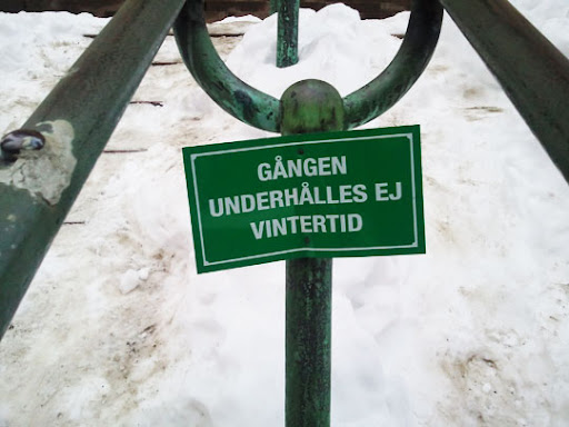 vinterunderhålles ej