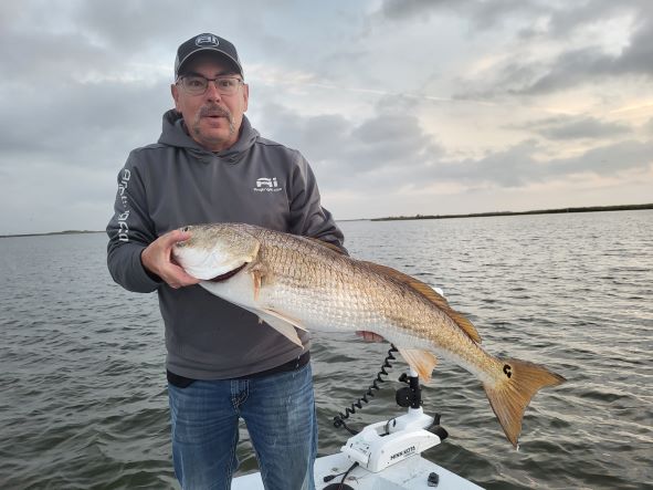 Redfish on the Angling Ai 3.6" Action Worm