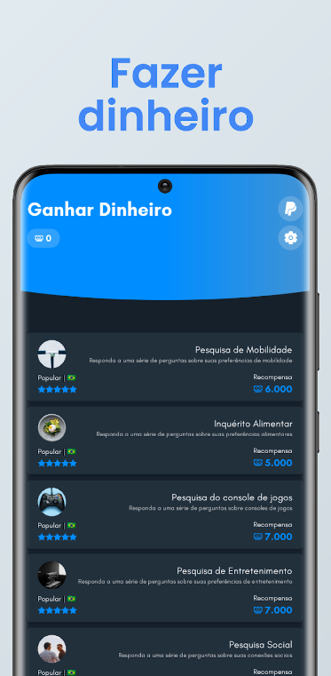 Aplicativo para ganhar dinheiro money cash