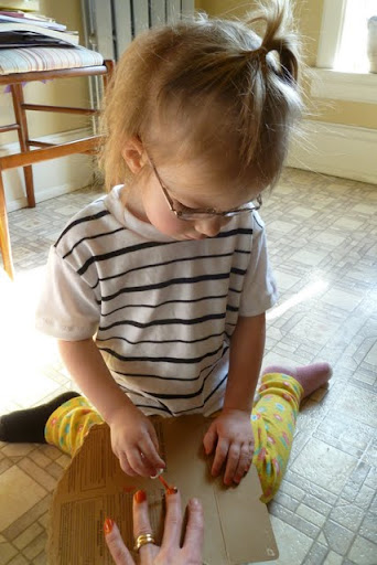 Zoya doing Verena's nails