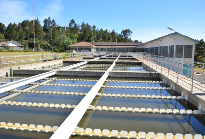 A view of our water treatment plant in Kapsoya 