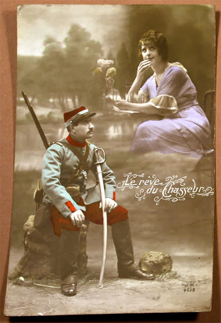 Старинные французские открытки времён Первой Мировой