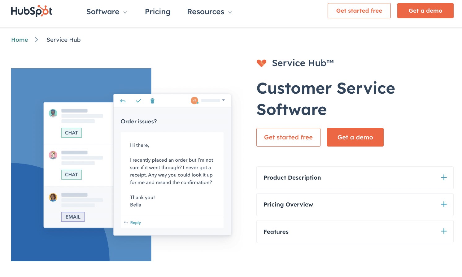 customer success in SaaS chatbot, service hub