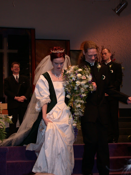 Me and my husband leaving the stage Rob and Lisa