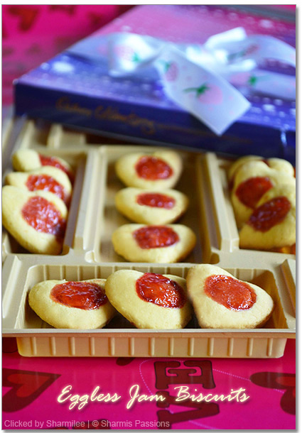 Eggless Hearty Jam Biscuits Recipe Eggless Hearty Jam Biscuits Recipe
