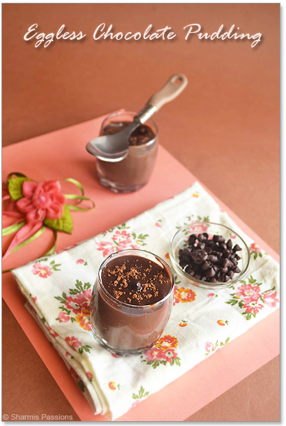 Eggless Chocolate Pudding Recipe