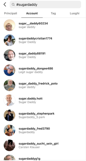 Sugar Daddy finden mit Instagram