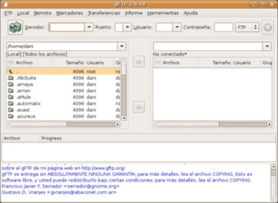 gftp 2 0 18 1 Clientes FTP en Ubuntu: ¿cuál elijo?