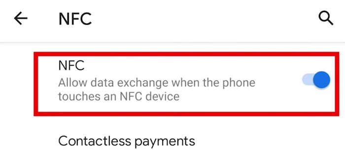 Turn on NFC Google Pay-Terraify