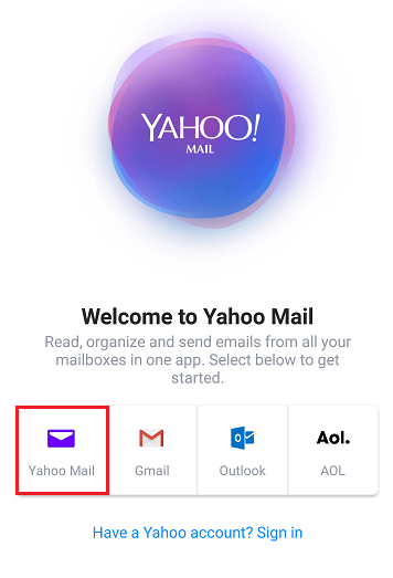 How to log into Yahoo on Android