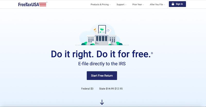 FreeTaxUSA: software de impuestos