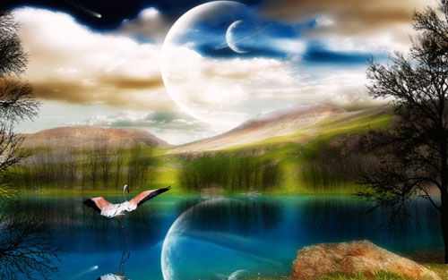Wilderness Lake wallpaper