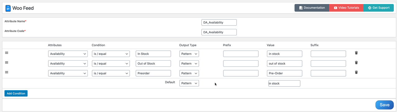 Dynamically change Stock Status by using CTX Feed plugin