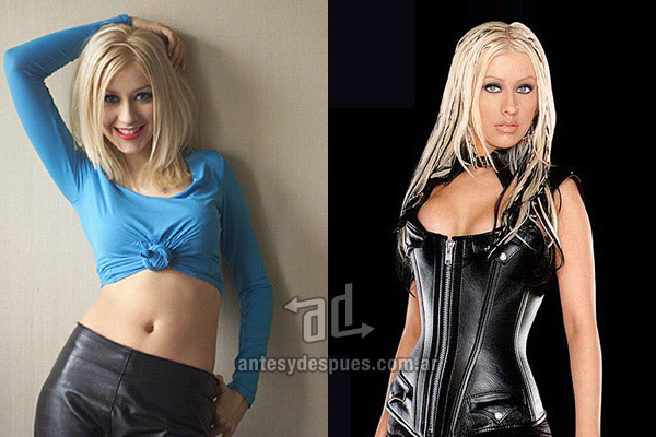 Christina Aguilera breast augmentation