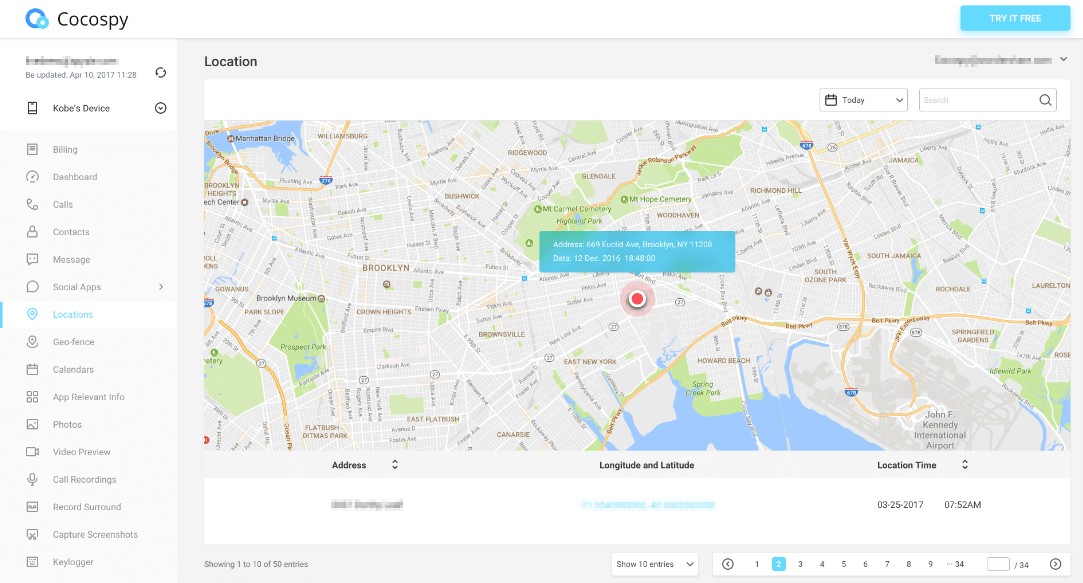 cocospy gps location tracking