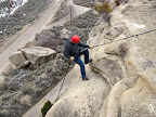 Rappelling in Spring Canyon