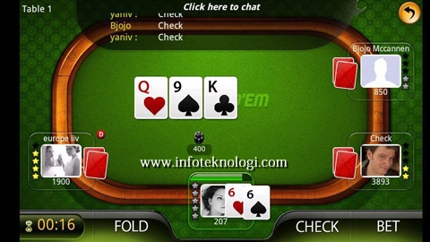 Game Android Poker di Handphone Android