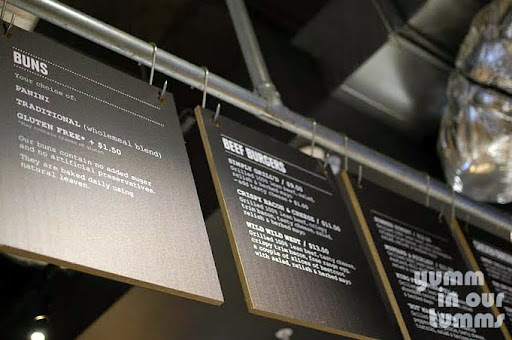 Grilld Claremont burger menu boards