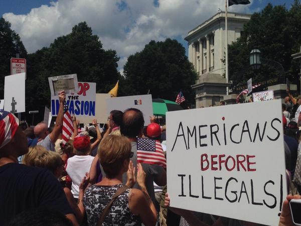 Image result for anti  immigration rally