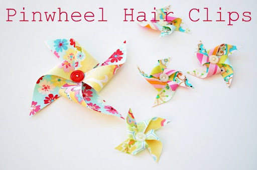 Pinwheel Hair Clips