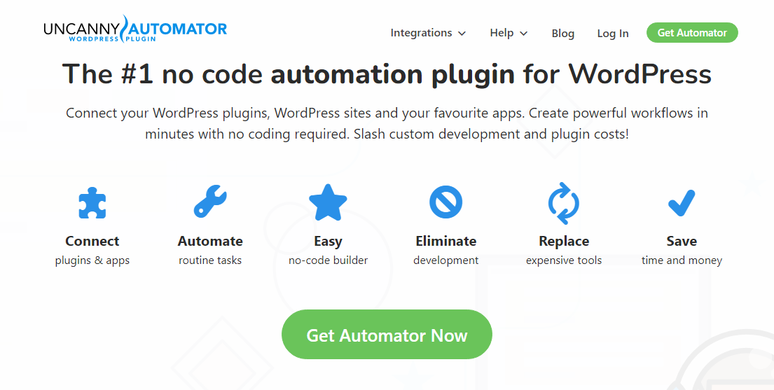 Uncanny Automator plugin de automação wordpress