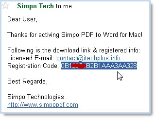 Key kích hoạt Simpo PDF to Word Converter for Mac