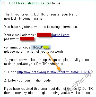Tạo domain và email miễn phí với DOT.TK