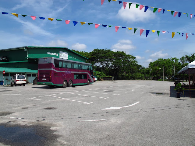 The bus from Kota Bharu to Butterworth in Malaysia
