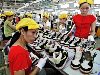 Vietnam Factory Sweat Shop Nike Shoes