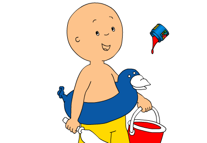 Sprout Caillou Painting Activity Game