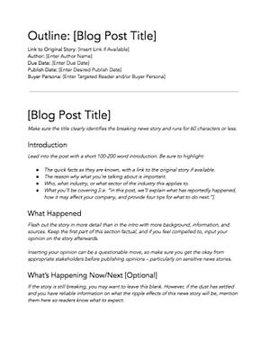 Blog Post Templates