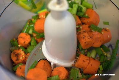 Carrots Spring Onion Food Processor Jamie 30 minute meals Pregnant Jools Pasta