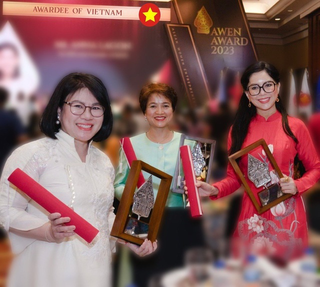 Bà Lê Hồng Thủy Tiên nhận giải Nữ doanh nhân ASEAN tại AWEN AWARD 2023 - Ảnh 2.
