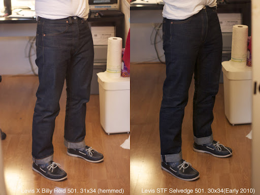 levi's shrink to fit before and after