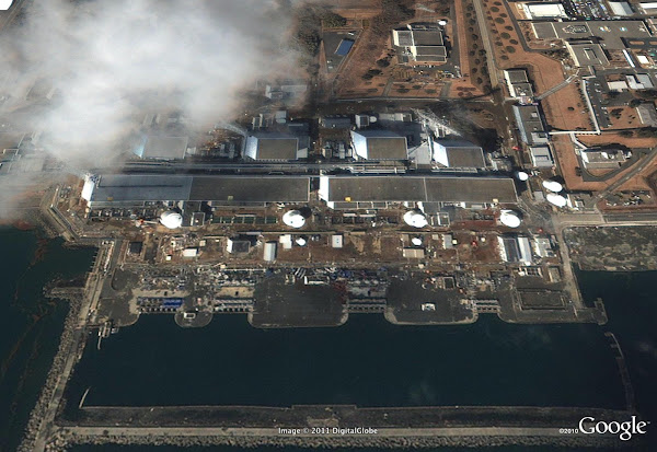 แหล่งพลังงานนิวเคลียร์ในจังหวัดฟุกุชิม่า Fukushima nuclear plant after tsunami