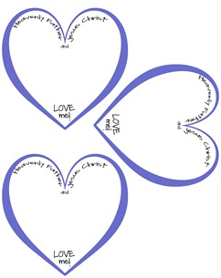Heart Badge Blue Heart Badge Blue