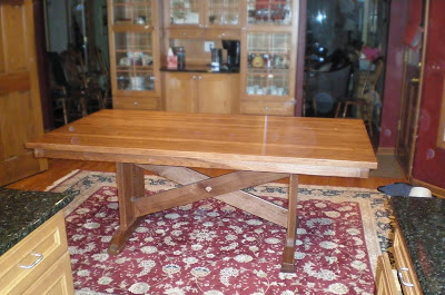 80 x 42 Santego Dining Table in Caramel Hickory