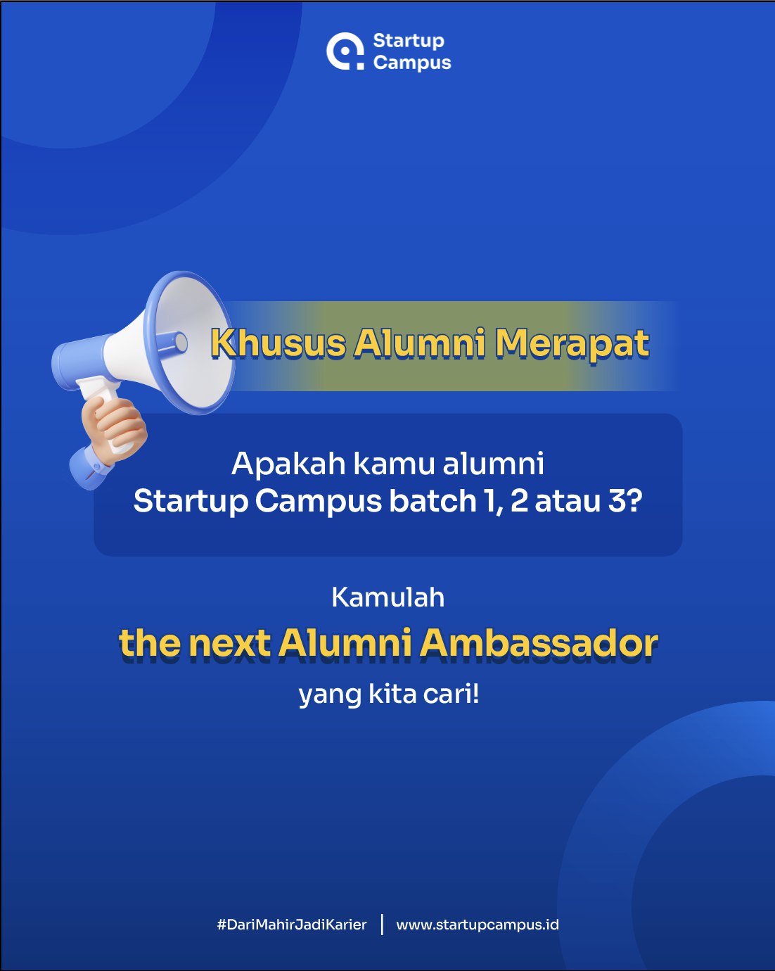 Alumni Ambassador startup campus