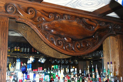 The Whale This is a photo of the carving of a whale over the bar in the Whale and Ale pub in Port San Pedro, CA.