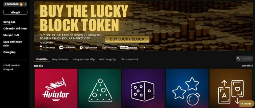 Lucky Block – Sòng bạc Bitcoin Blackjack công bằng nhất hiện nay