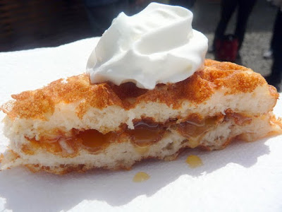 Flavour Spot Dutch Taco, a savory or sweet sandwich wrapped in a waffle, this is the Lemon Pie Waffle