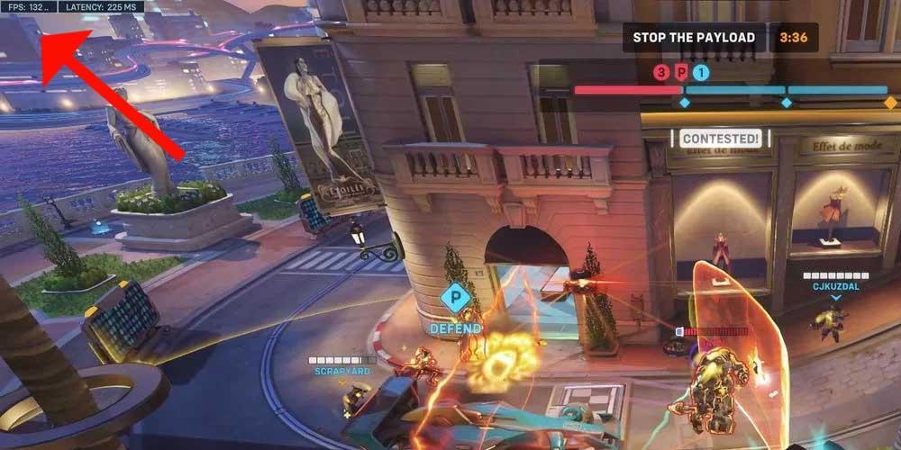 Overwatch gameplay and latency
